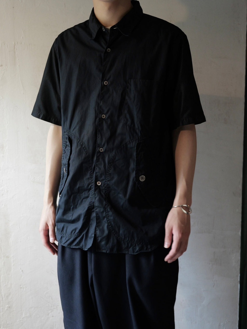 COMME des GARCONS SS05 Large Pocket Military Short Sleeve Shirt