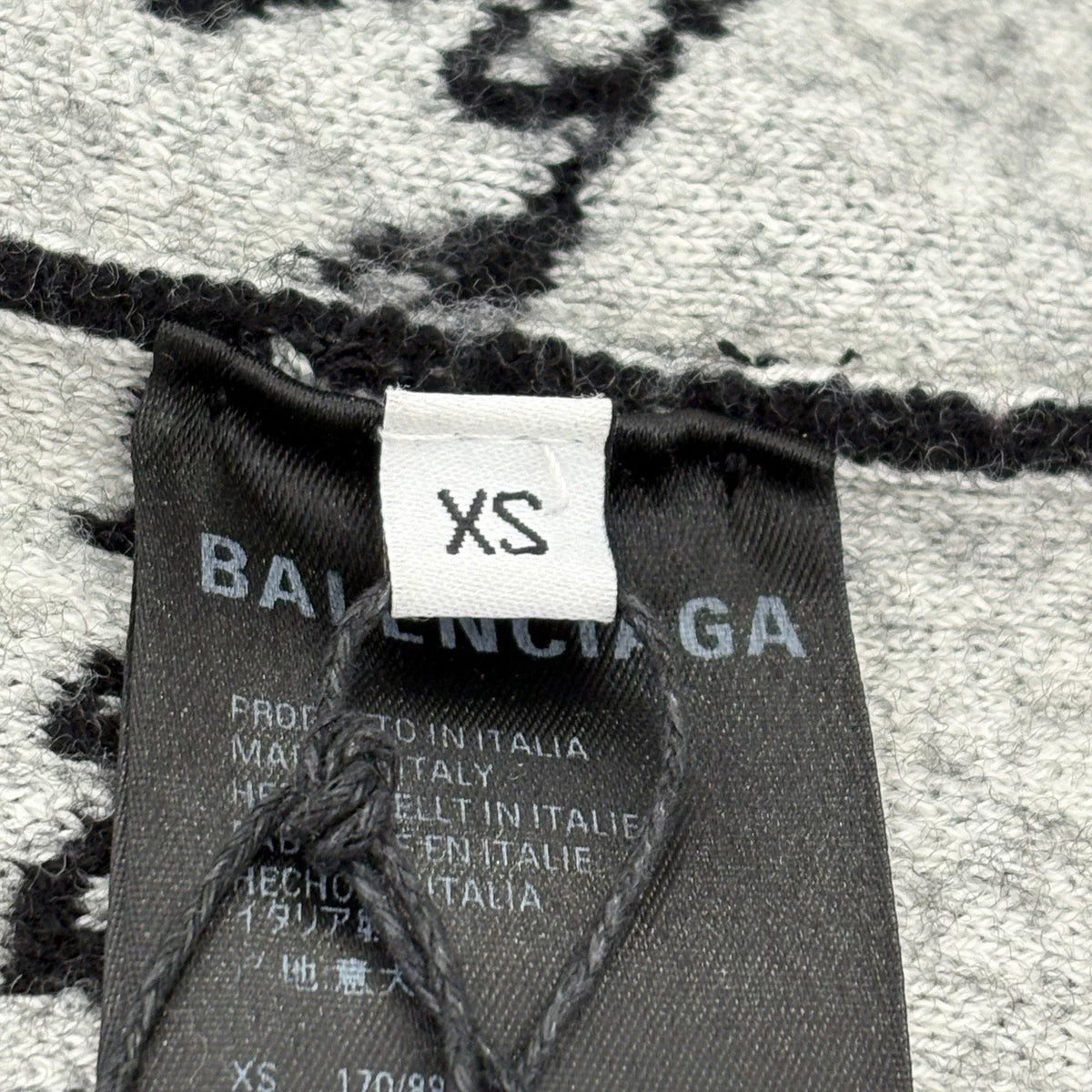 Balenciaga Handwritten Danmaku Logo Knit Sweater