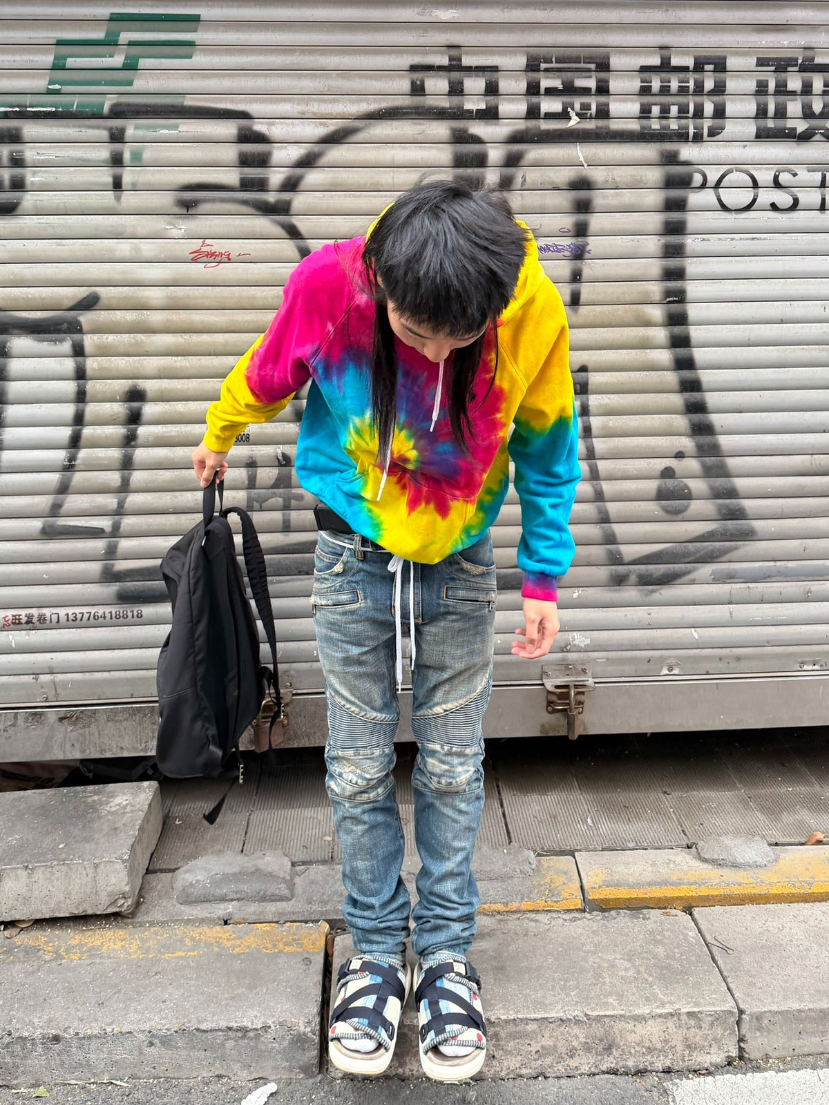 Ralph Lauren Blue Label Rainbow Tie-Dye Hoodie