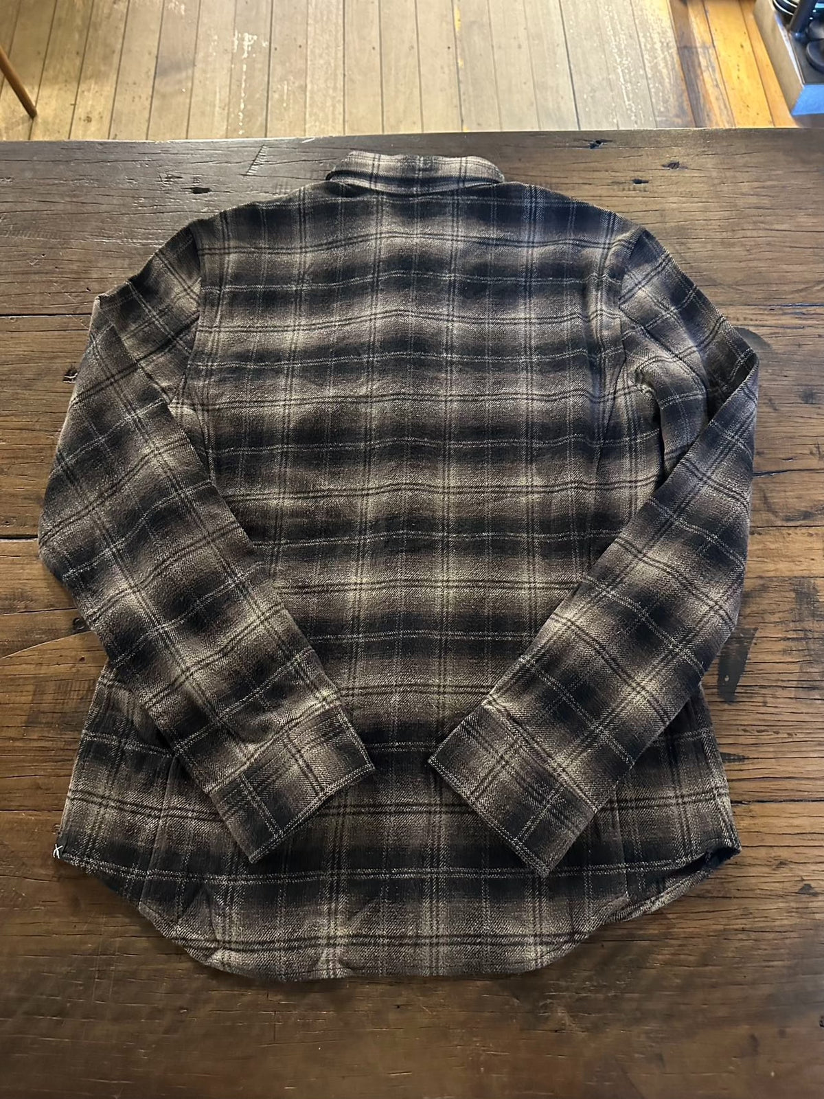 roarguns FW11 Grey Black Plaid Cotton Silk Shirt