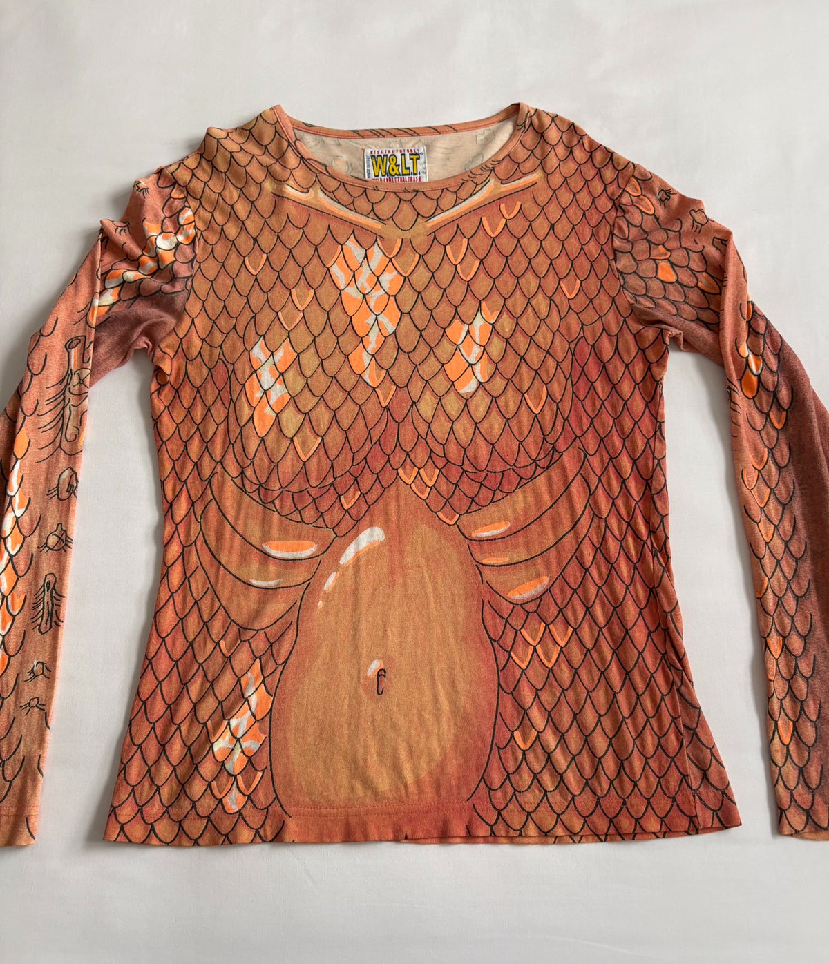 Walter van Beirendonck 1998 stylish long‑sleeve printed T‑shirt