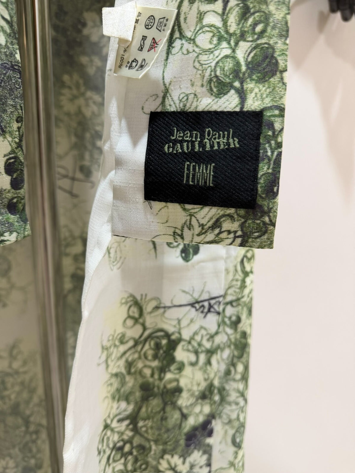 Jean Paul Gaultier SS99 Grapevine Print Top