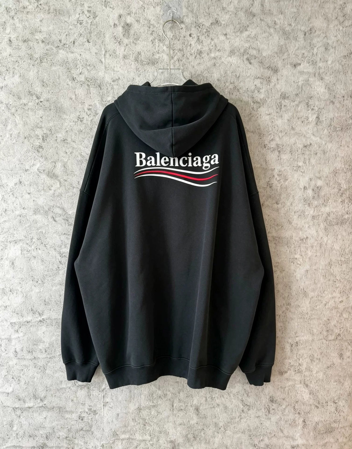 Balenciaga Distressed Embroidered Cola Sweatshirt
