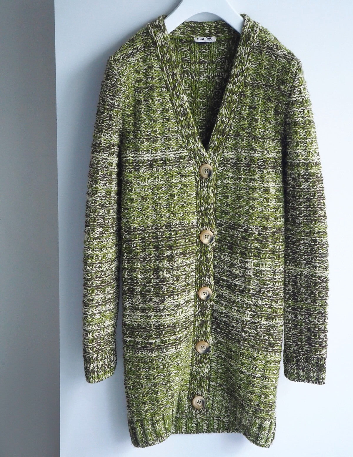 Miu Miu 2000s Three-Color Knit Cardigan
