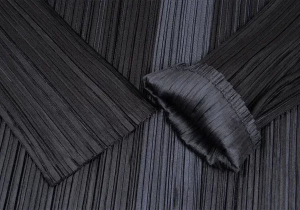 Issey Miyake Vintage Dark Pleated Cardigan