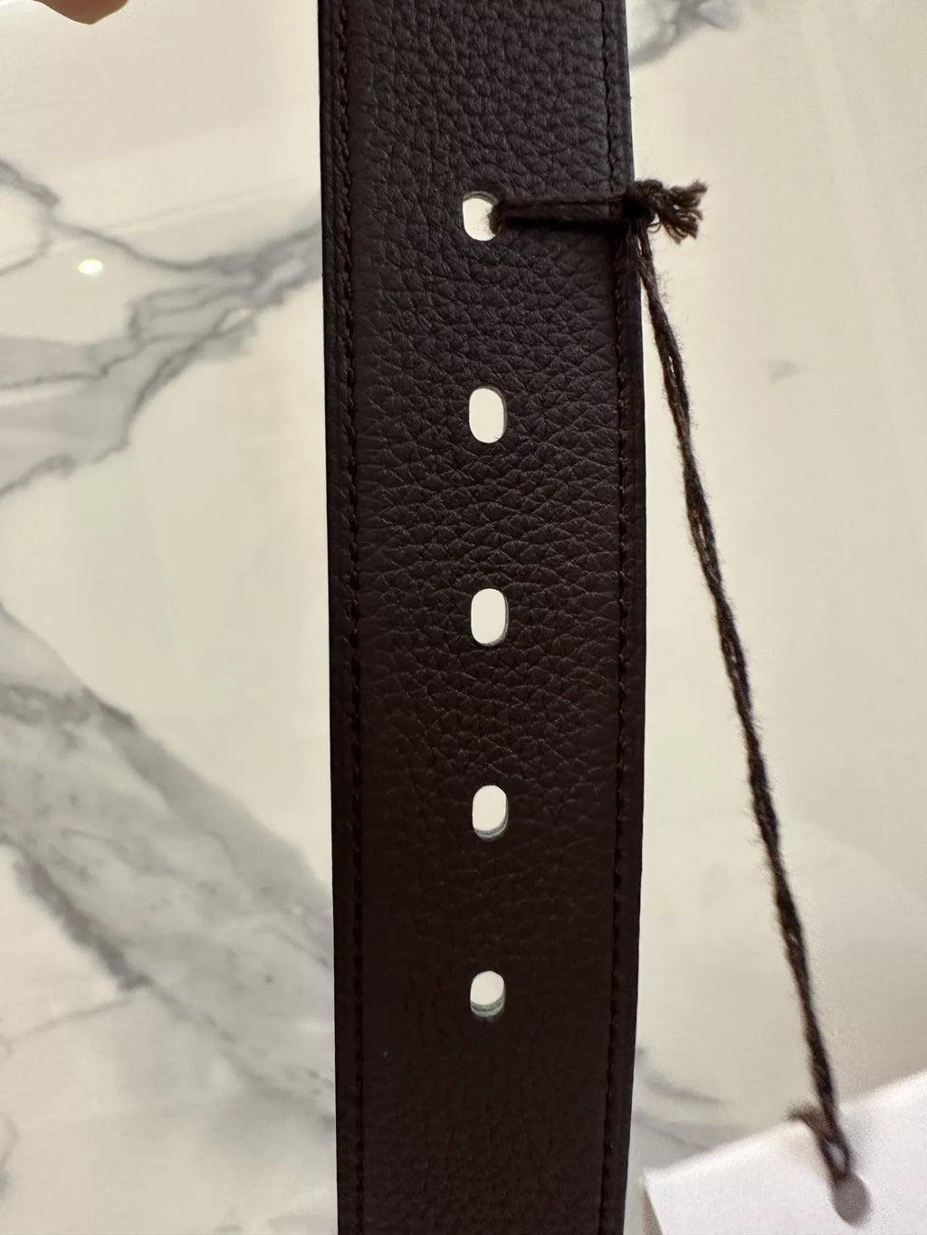 Hermes Black Silver H-Buckle Belt