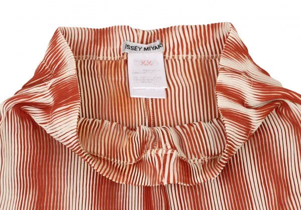 Issey Miyake Vintage Orange Ripple Pleated Pants