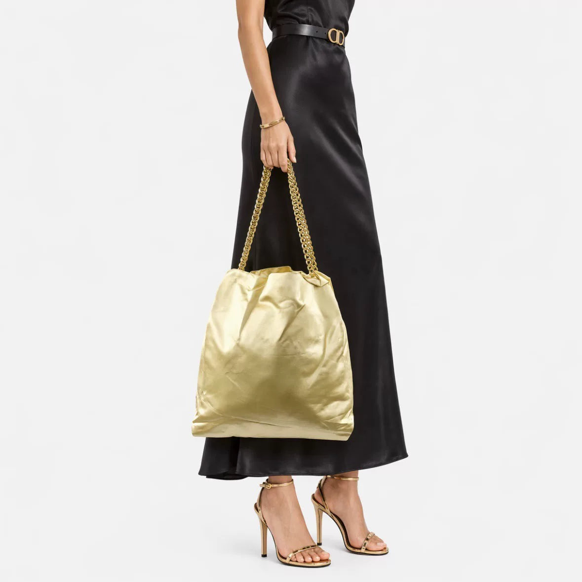 Prada Sports Label Crossbody Gold Bag