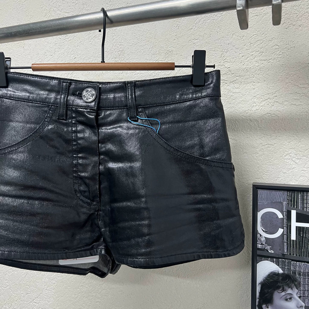 Chanel Leather Shorts