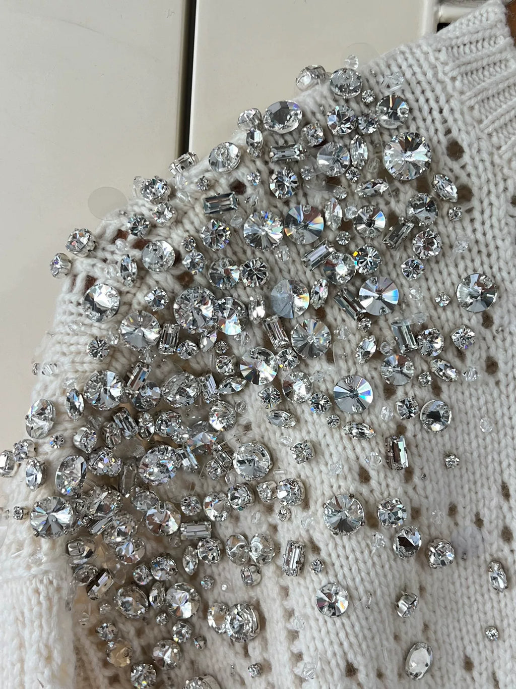 Miu Miu Knit Rhinestone Sweater