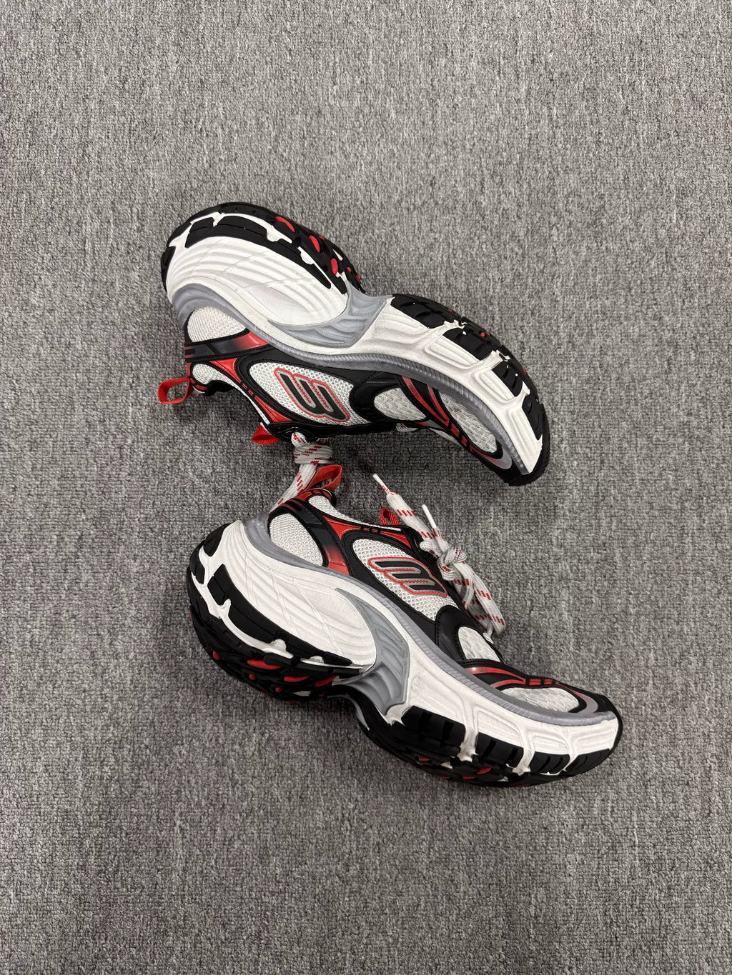 Balenciaga 10XL Black White Red Sneakers