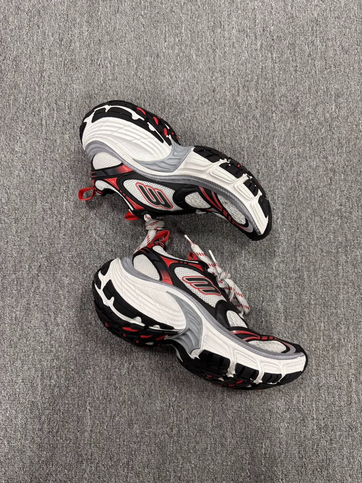 Balenciaga 10XL Black White Red Sneakers