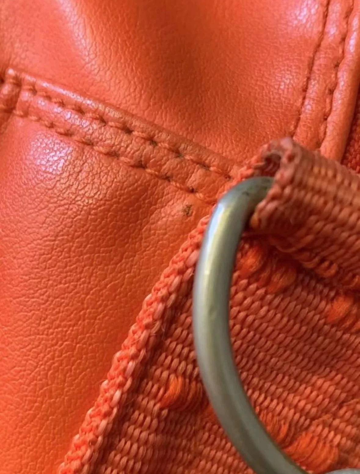walter van beirendonck Orange 3D Printed Leather Shoulder Bag