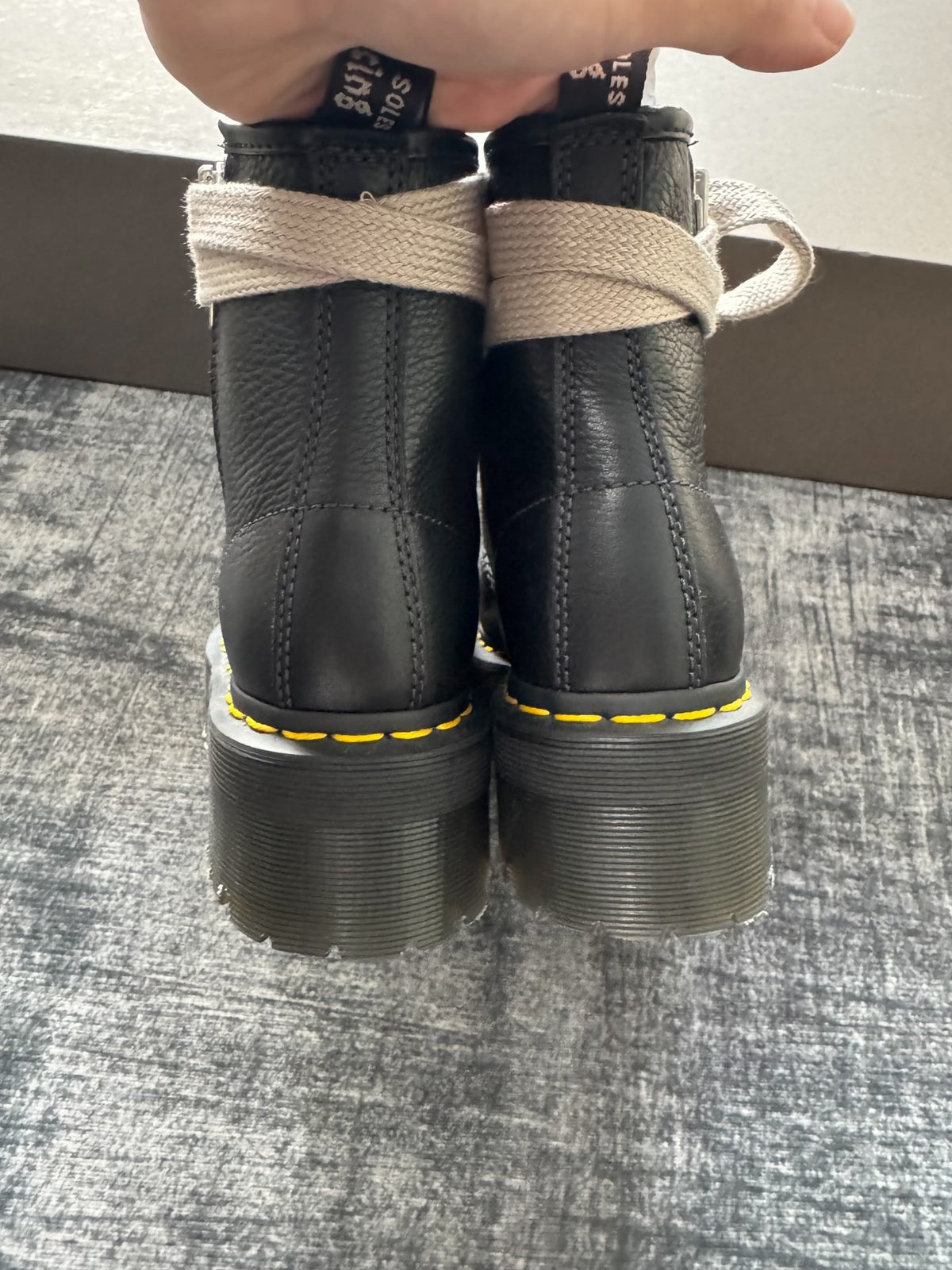 Rick Owens x Dr. Martens collaboration Combat Boots