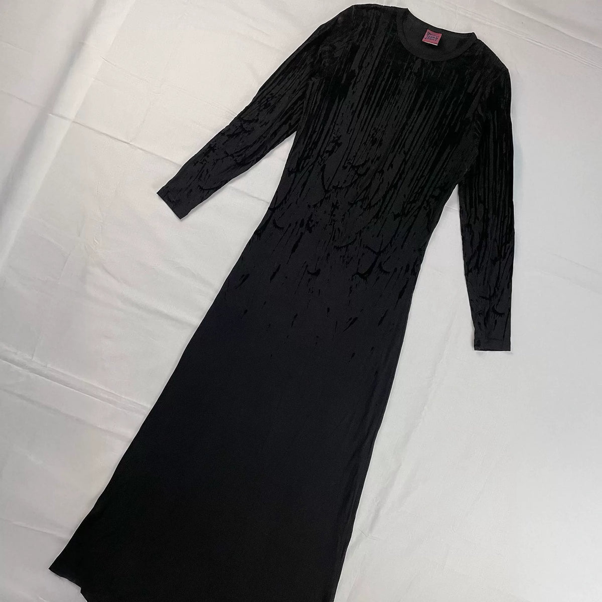 1998 Fall/Winter Jean Paul Gaultier Dripping Blood Velvet Stretch Maxi Dress