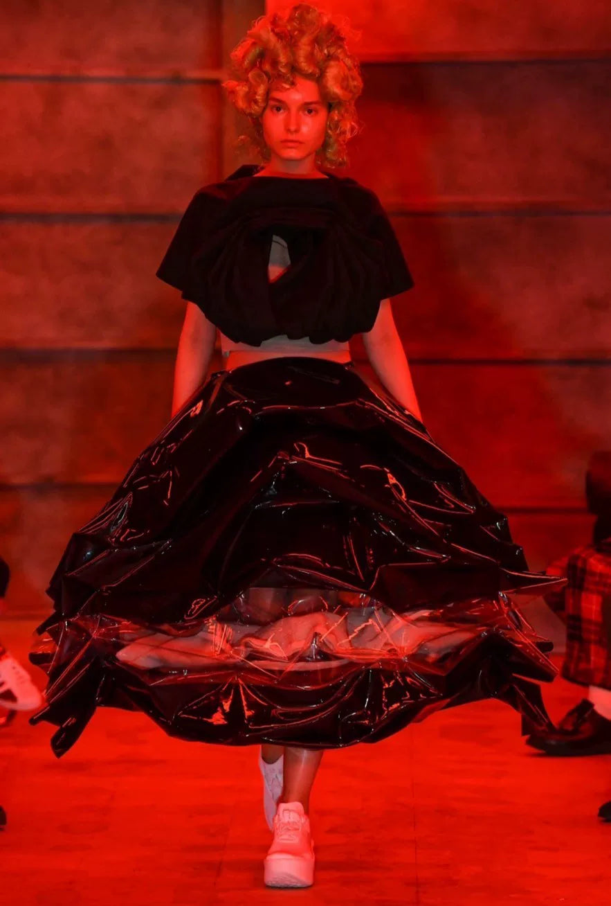Comme des Garçons Rei Kawakubo 2021 Spring/Summer Rose Folded Top