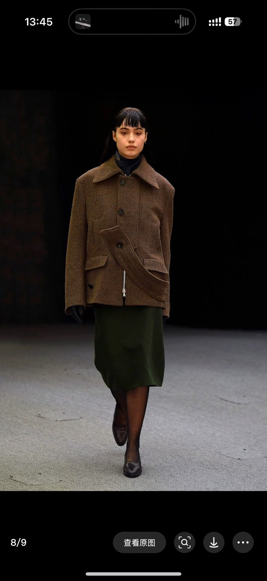 Namacheko FW20 Eternal Flower Asymmetric Zip-Up Jacket