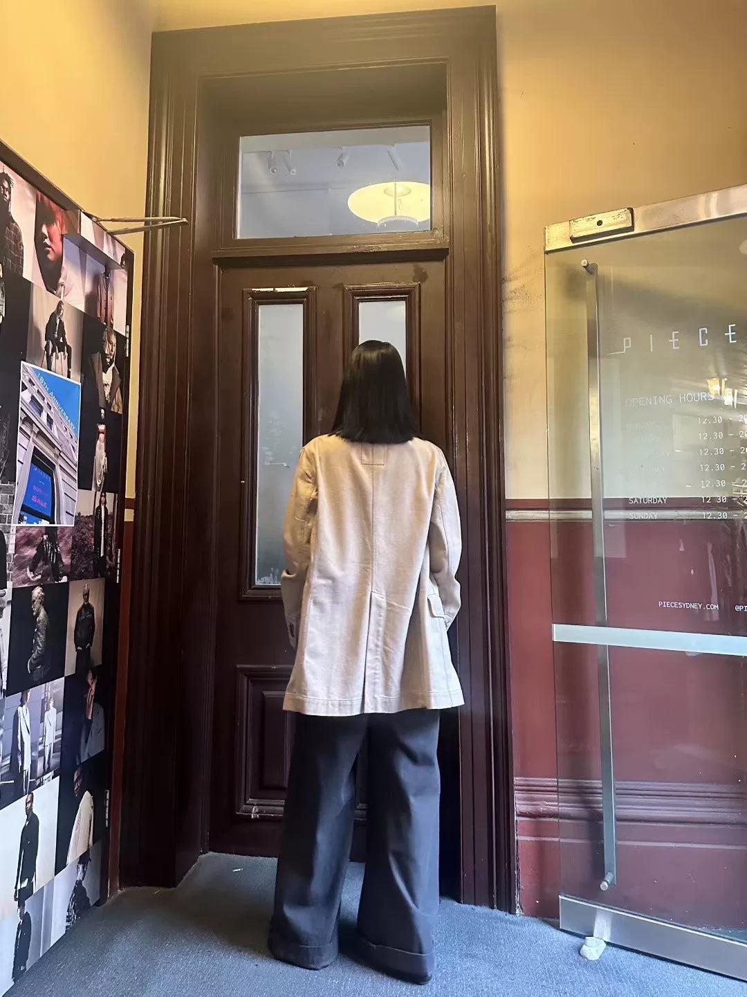 Uma Wang SS25 Tan Jane Ombre Canvas Blazer