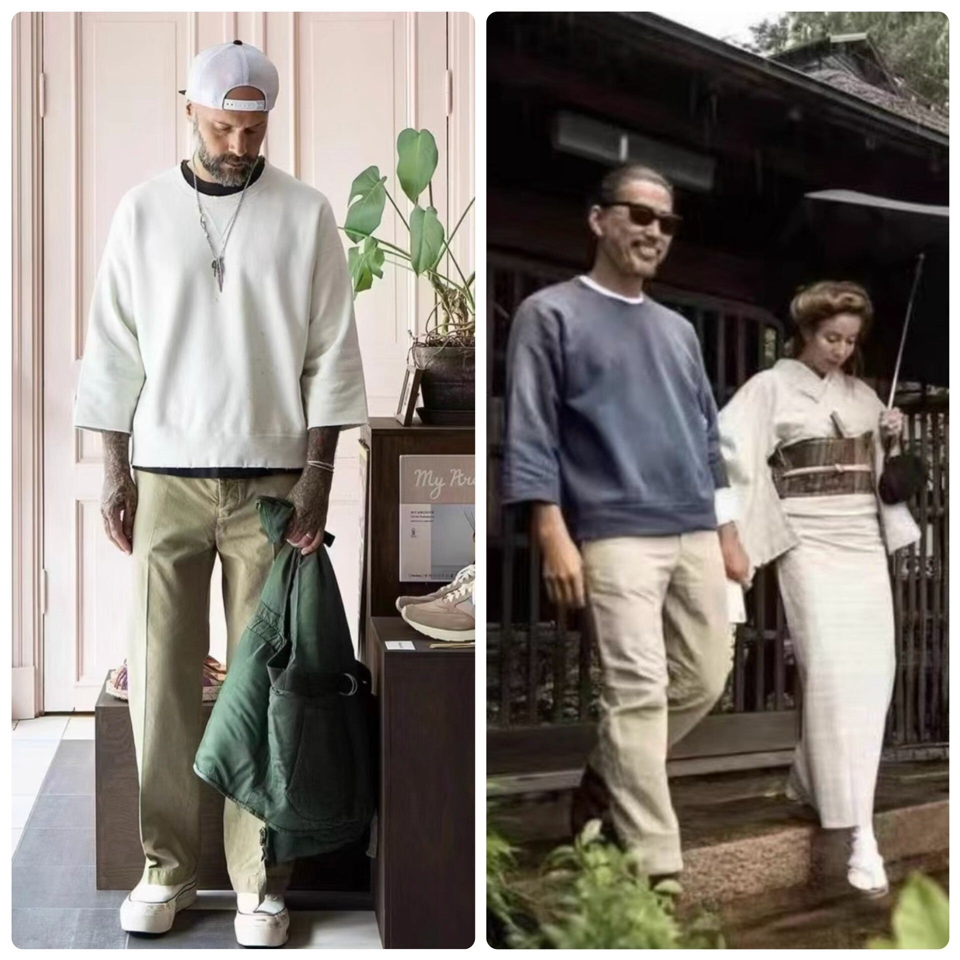 Visvim 22AW Contrary Dept Jumbo Sb Sweat 4/7 Sleeve Sweatshirt