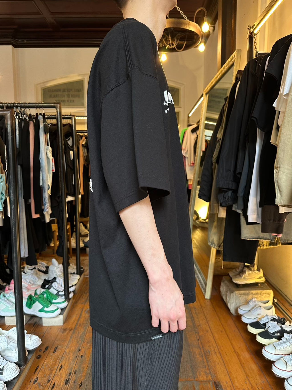 Mastermind World FW25 Black DAYDREAM Hand Write Logo Oversized Cotton Tee