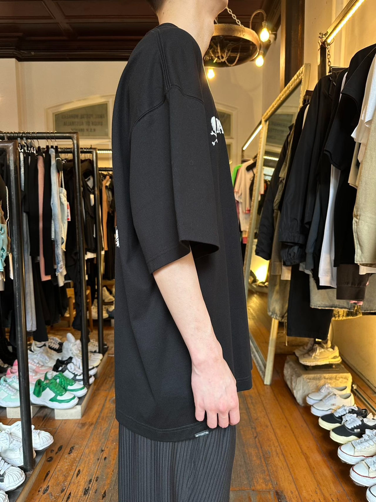 Mastermind World FW25 Black DAYDREAM Hand Write Logo Oversized Cotton Tee
