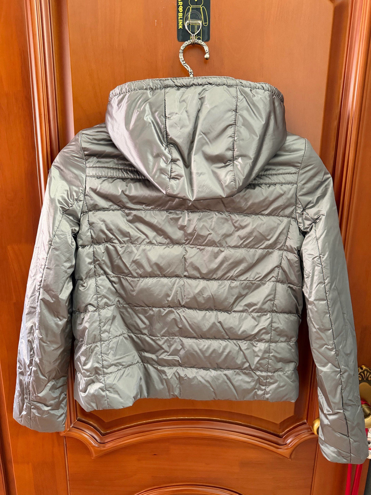 Prada Metal Triangle Logo Down Jacket