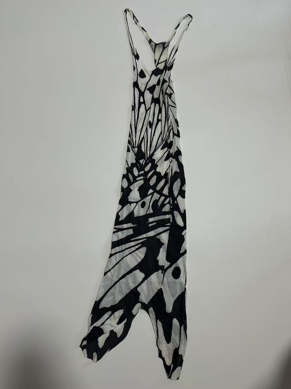 If Six Was Nine Black Pattern Visual Avant‑Garde Sleeveless Butterfly Shirt Vest