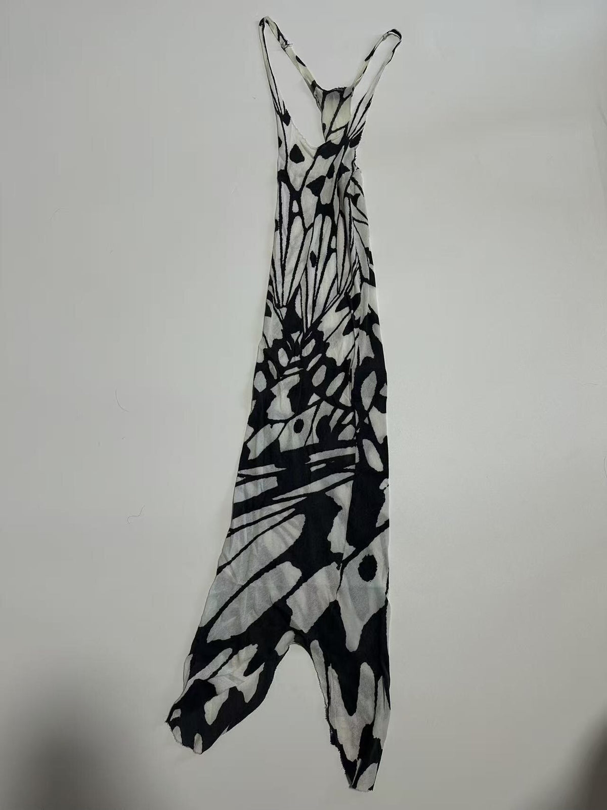 If Six Was Nine Black Pattern Visual Avant‑Garde Sleeveless Butterfly Shirt Vest