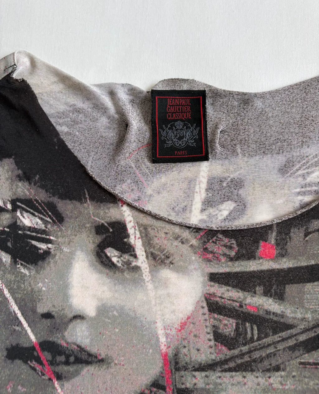 Jean Paul Gaultier Vintage Portrait Print Top