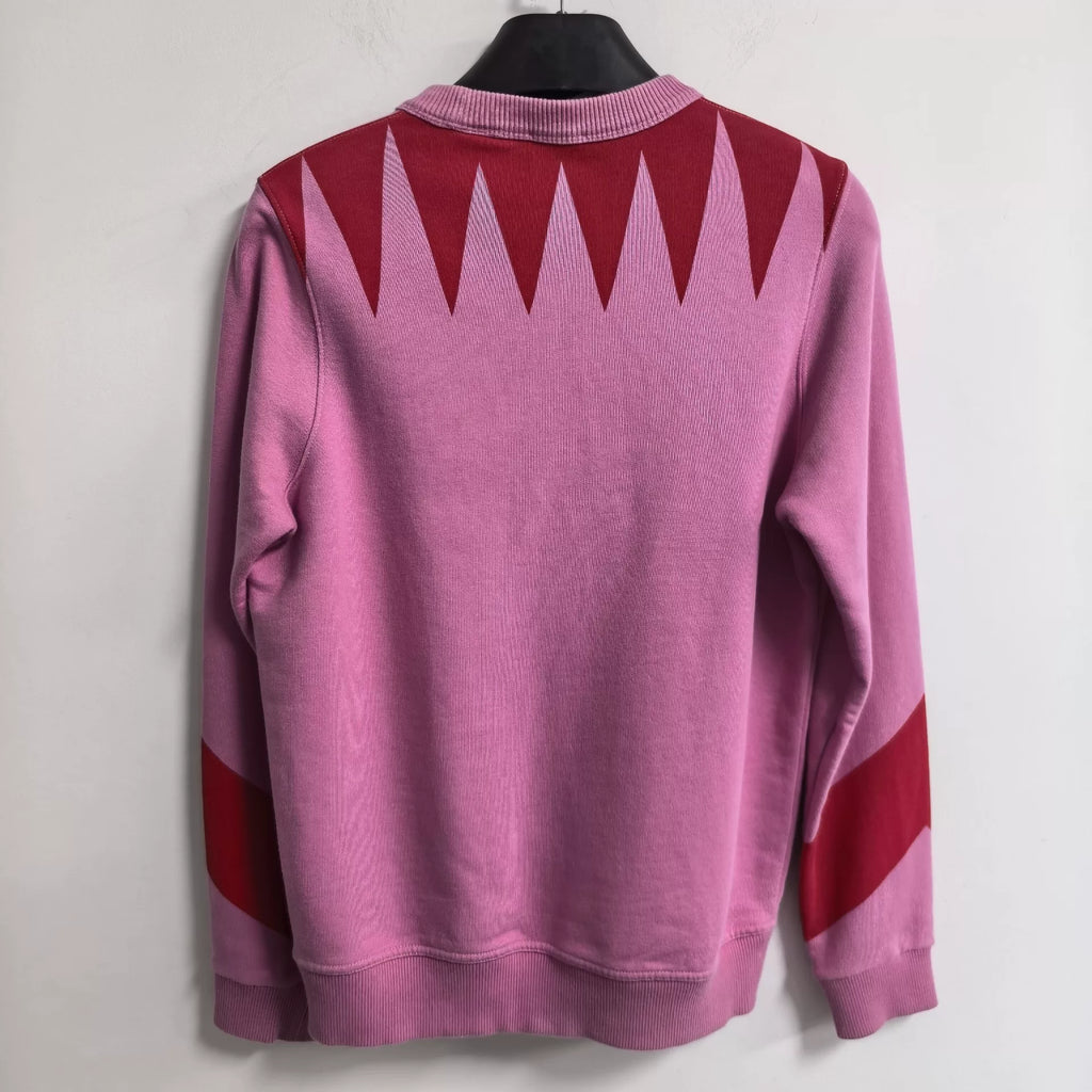 Burberry Pink Embroidered TB Round Logo Sweatshirt