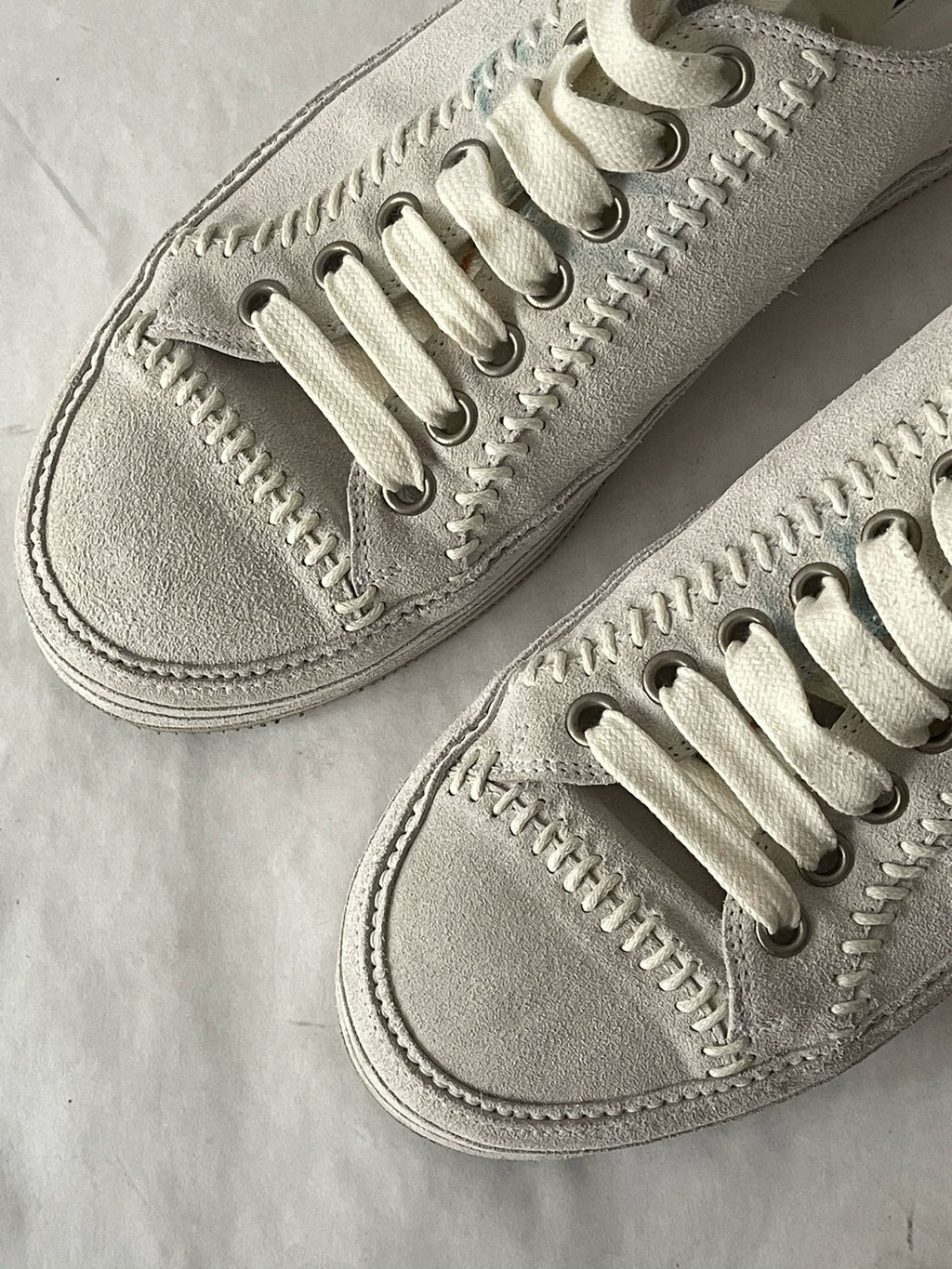 Ann Demeulemeester 'Bone Joint Weave' Suede Shoes