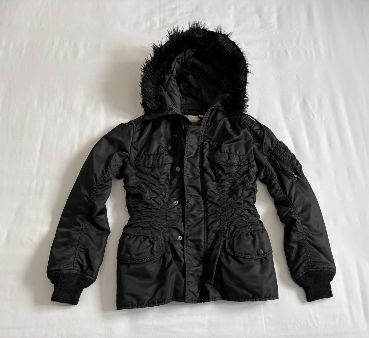 JUNYA WATANABE Show Model Fur‑Collared Cotton Jacket