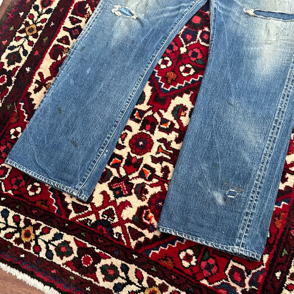 Visvim 19SS SS Ict Dry5 Distressed Jeans