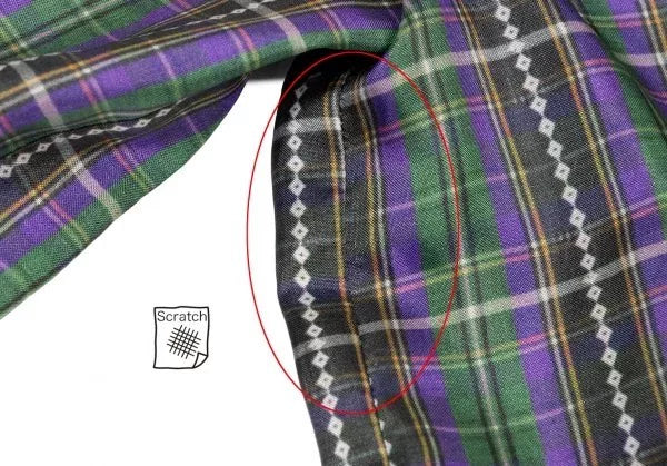 COMME des GARCONS Vintage Grey Plaid Top