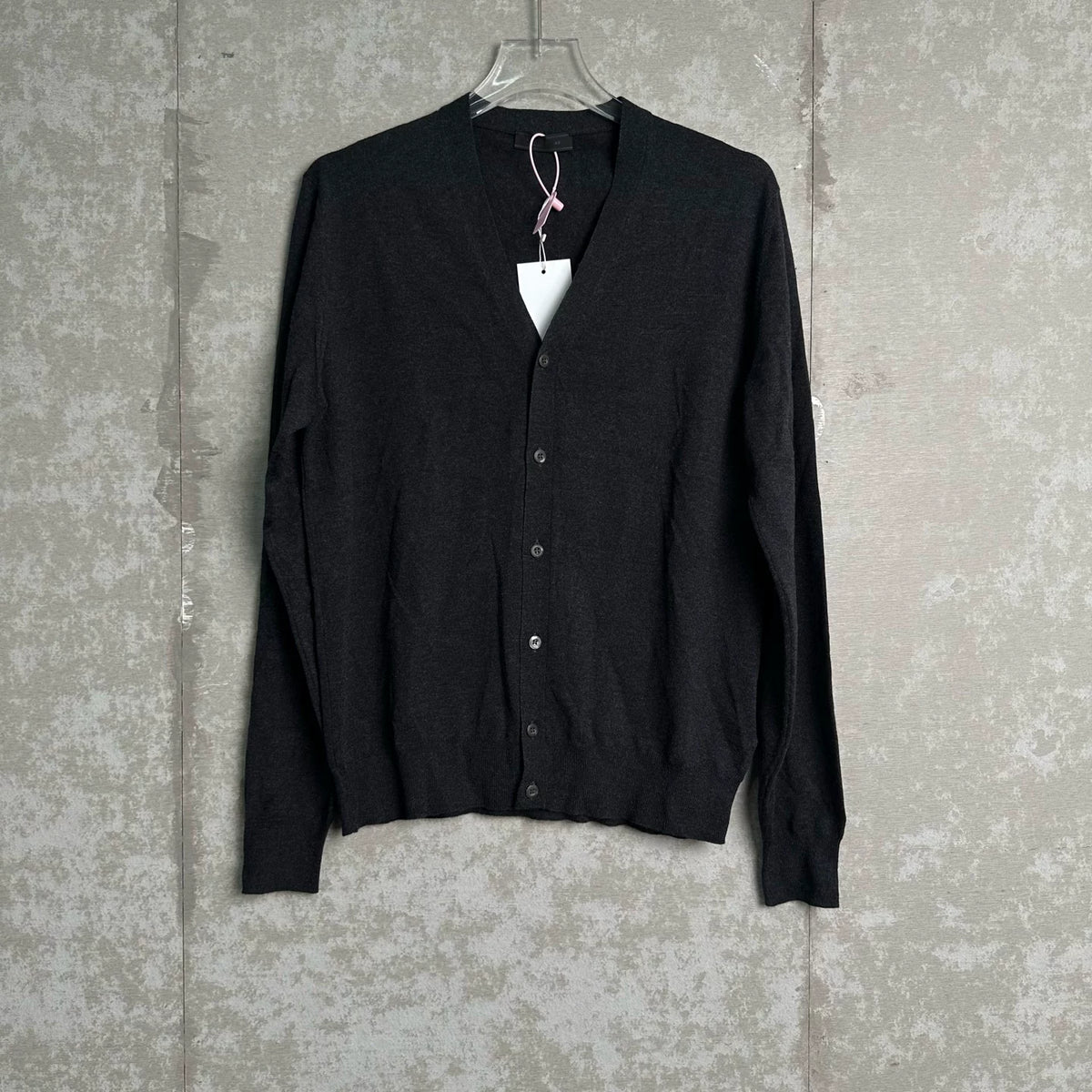 Prada Navy Blue Wool Cardigan