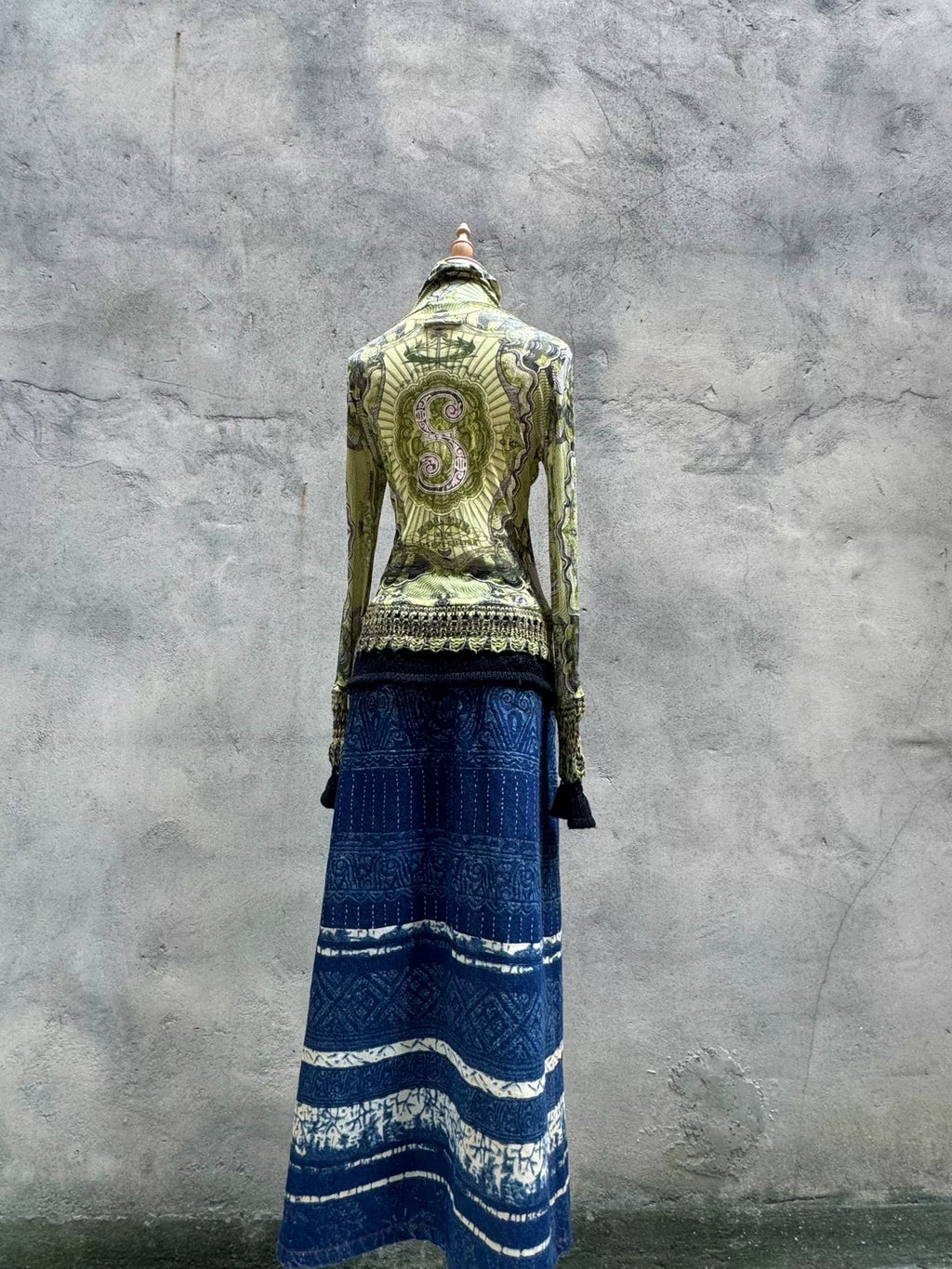 Jean Paul Gaultier Blue Denim Skirt