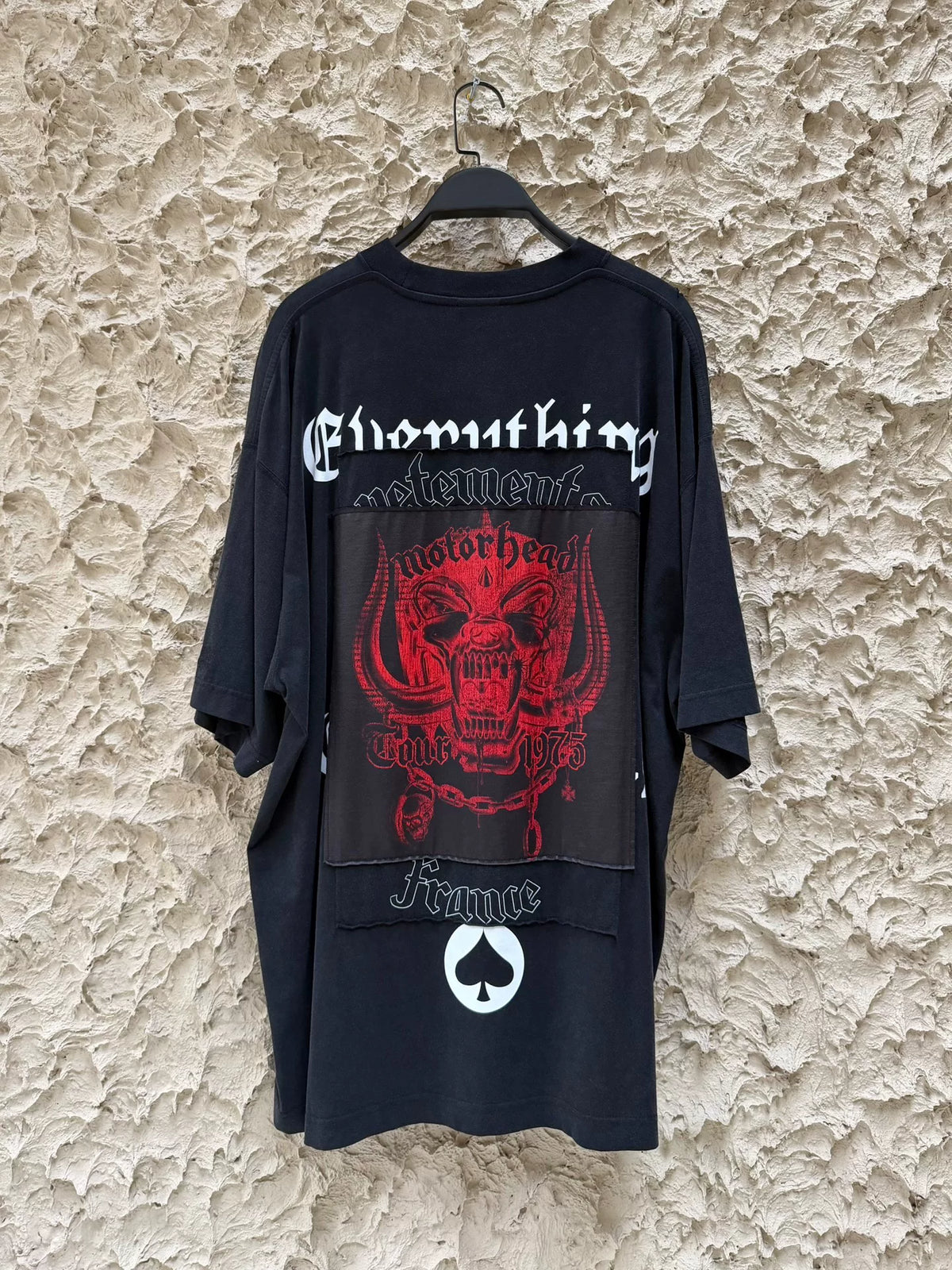 VETEMENTS Motorhead Patchwork Print Short-Sleeve T-Shirt 24SS