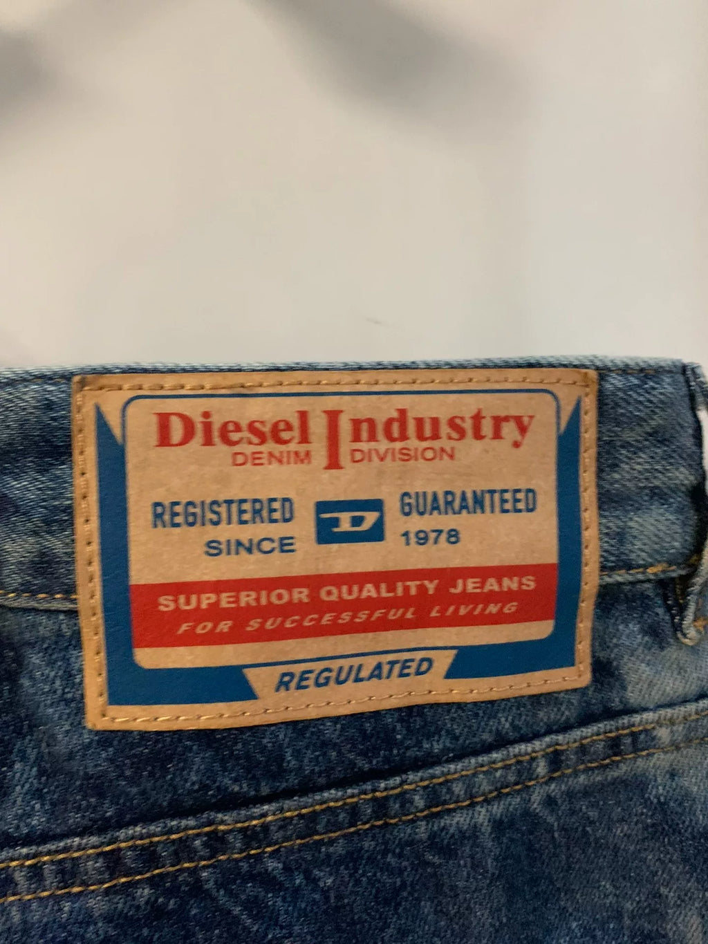 Diesel Zip-Up Denim Jeans
