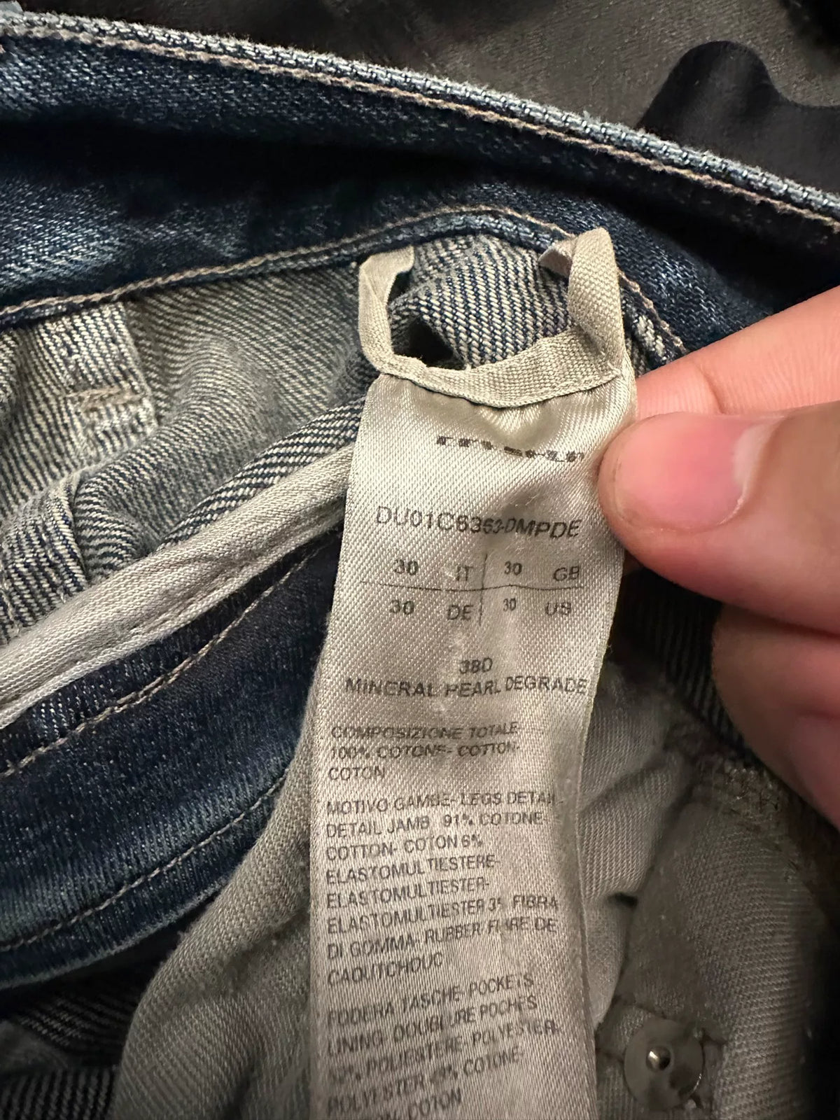 Rick Owens Drkshdw Zip Gradient Blue Banana Pants