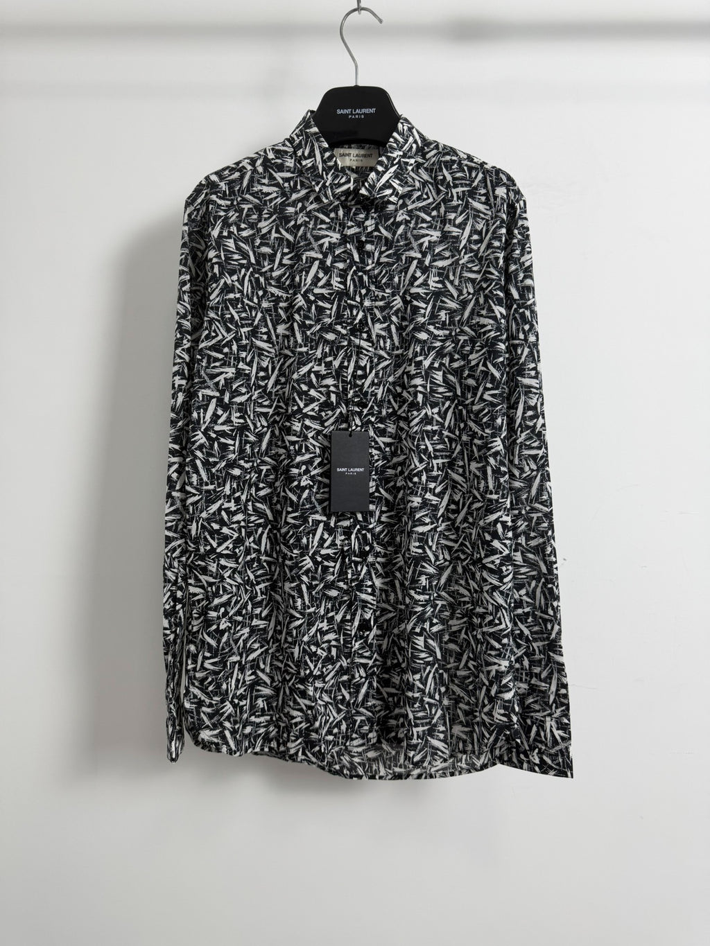 Saint Laurent Slp14ss All-Over Thorns Print Shirt