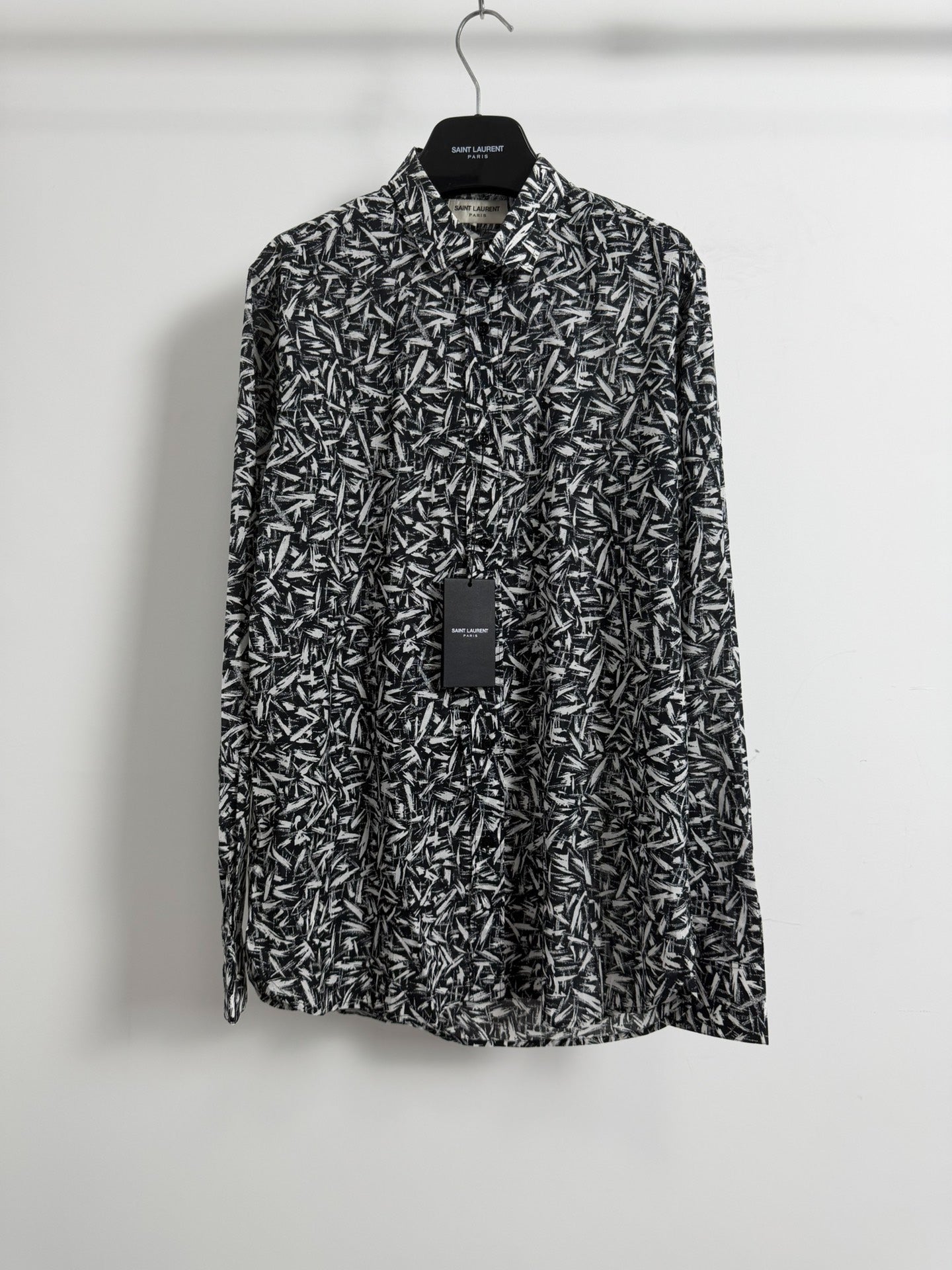 Saint Laurent Slp14ss All-Over Thorns Print Shirt