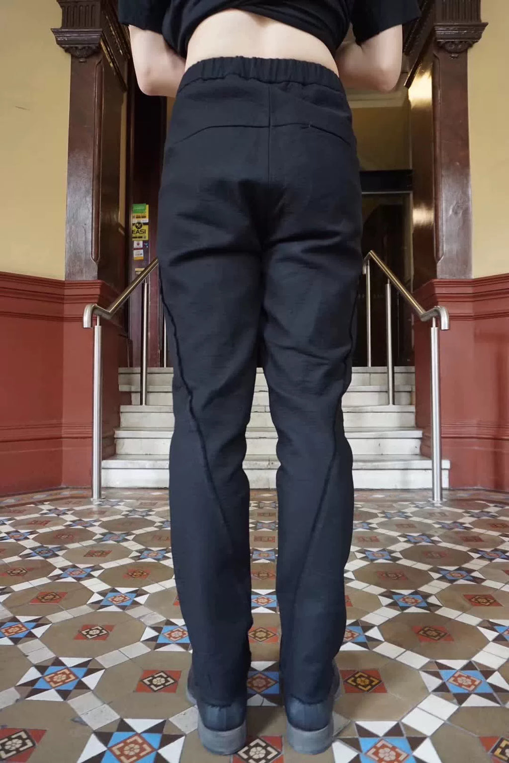 M.A+ FW19 Elastic Waist Cotton Trousers