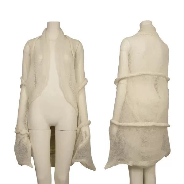 Issey Miyake Vintage Beige Knit Top