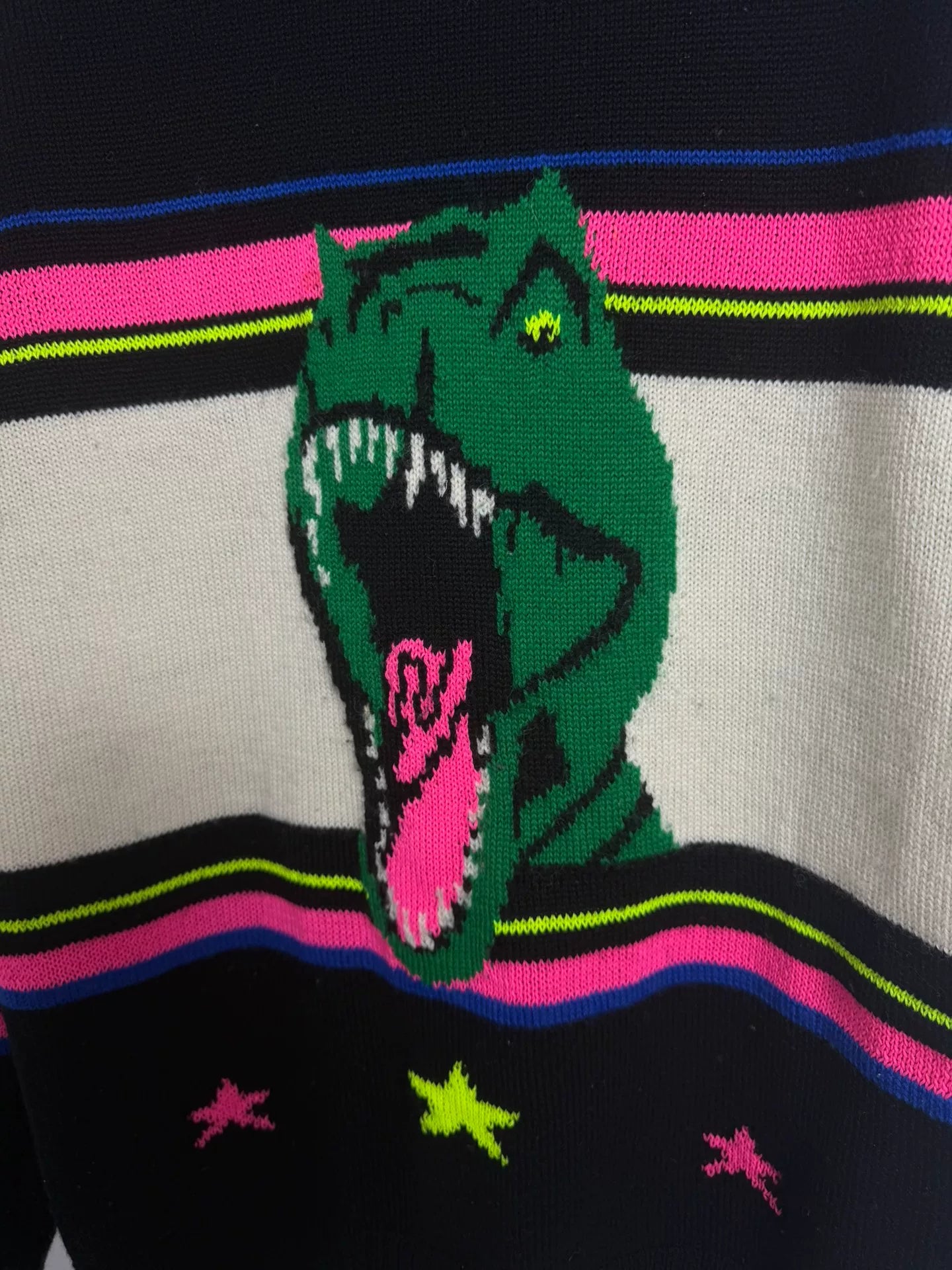 Saint Laurent SS16 Dinosaur Intarsia Sweater