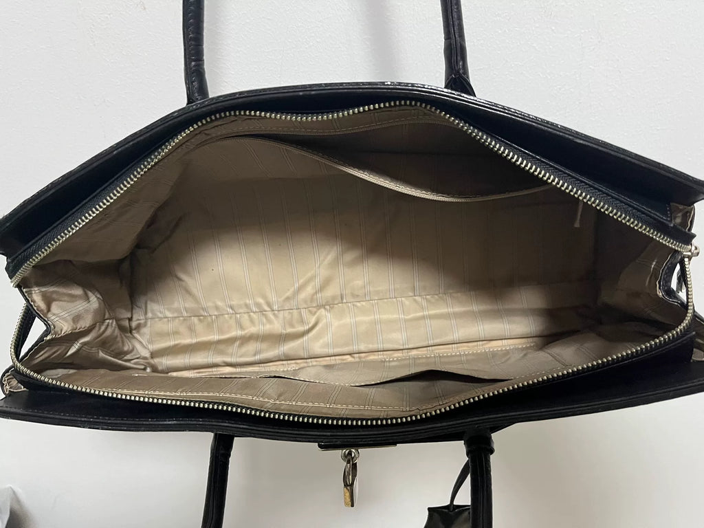 Vivienne Westwood "Queen" Platinum Bag Handbag Black