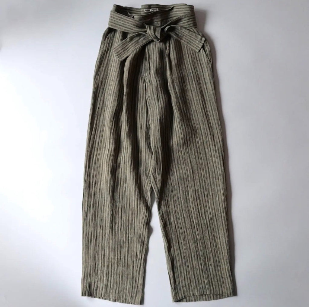 Issey Miyake SS83 Striped Linen Pants