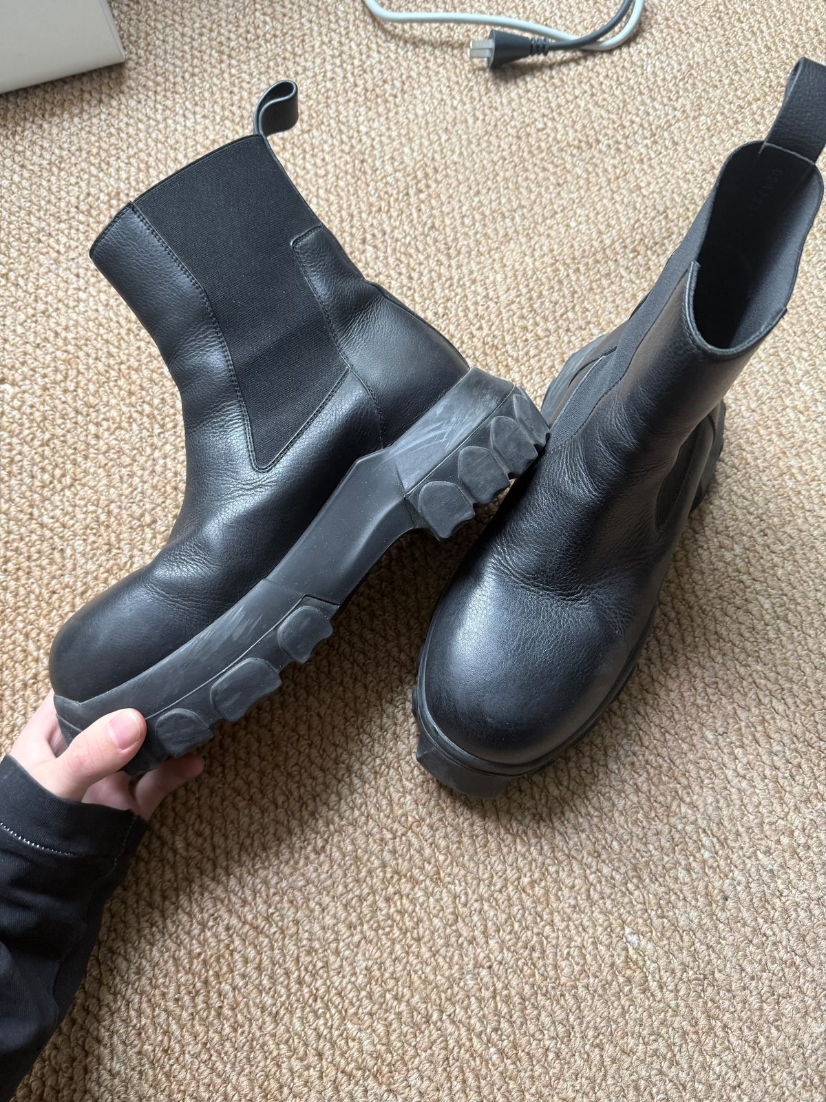 Rick Owens Bozo Tractor Octopus Sole Boots