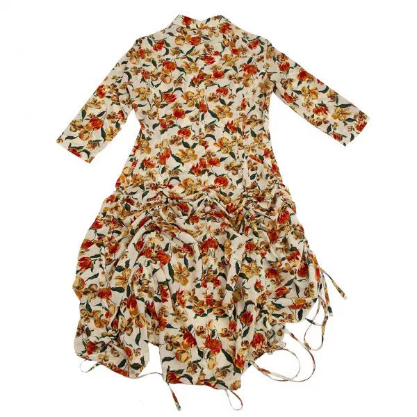 Jean Paul Gaultier Vintage Yellow Floral Mesh Dress