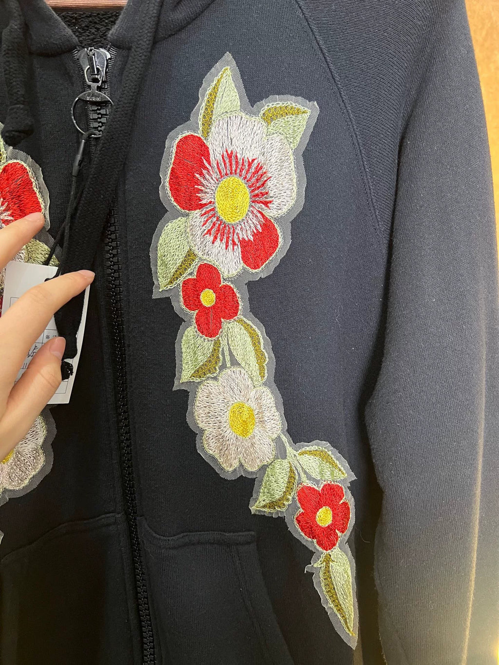 Gucci Floral Embroidery Hooded Sweater
