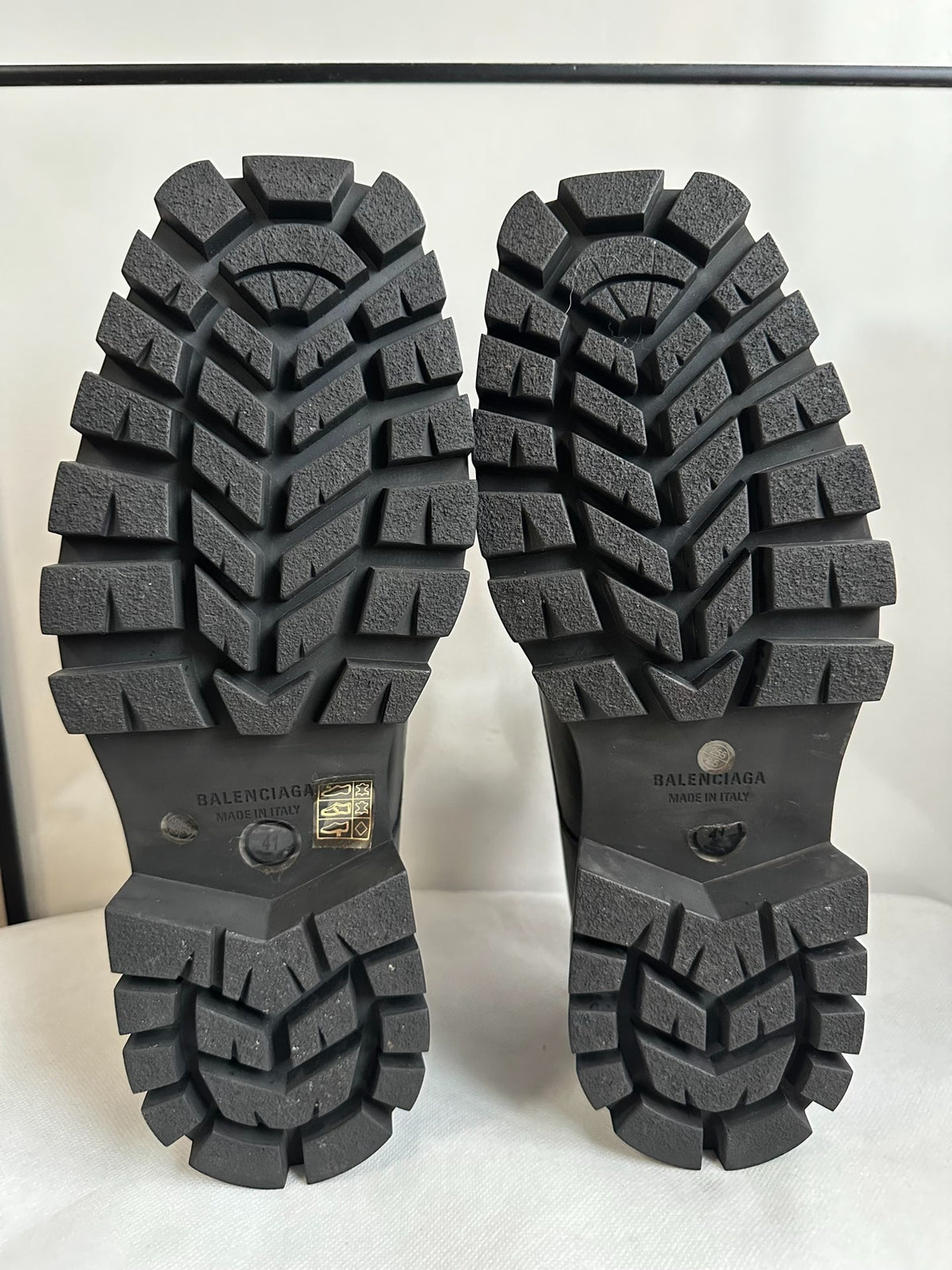 Balenciaga Black Platform Derby Shoes